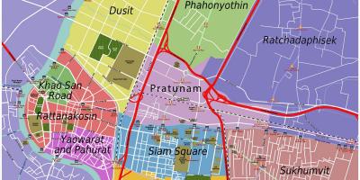 Mapę Bangkoku i okolic