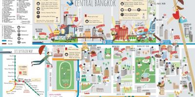 Centrum handlowe w Bangkoku na mapie