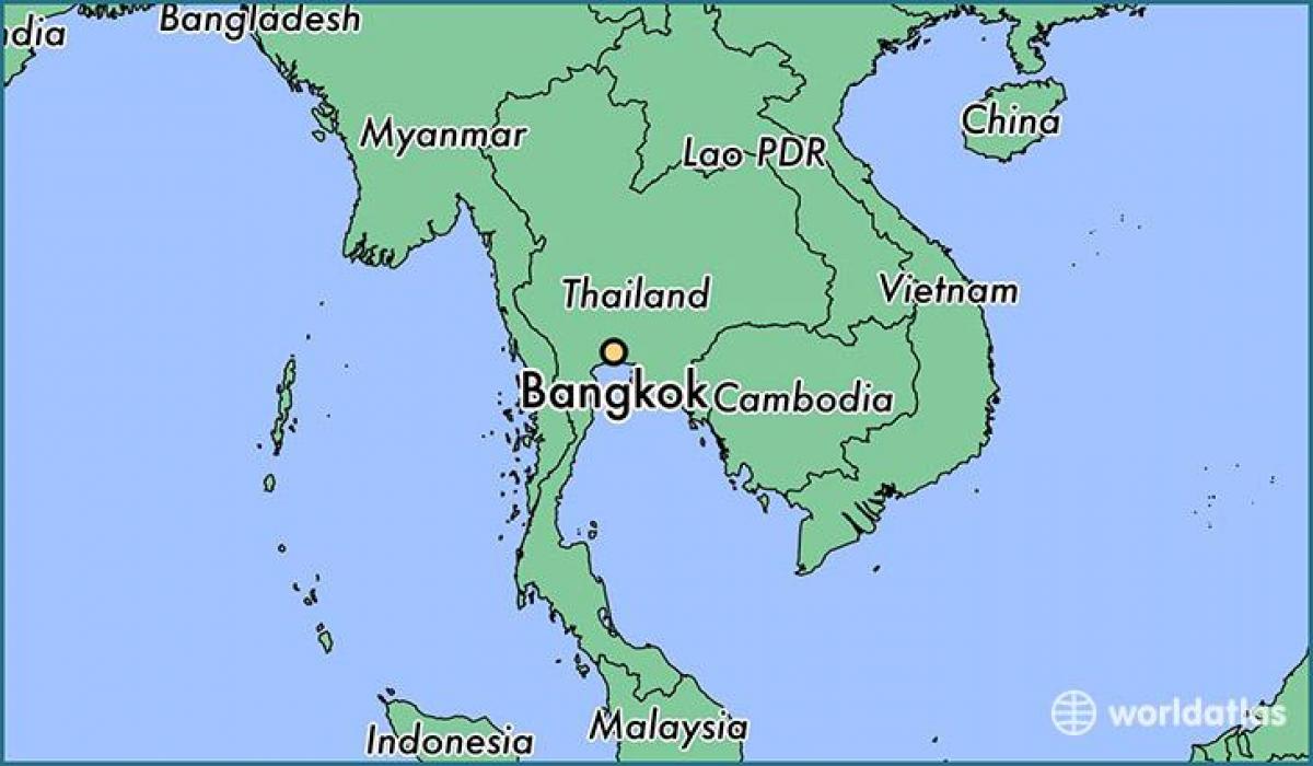 mapa Bangkoku kraju