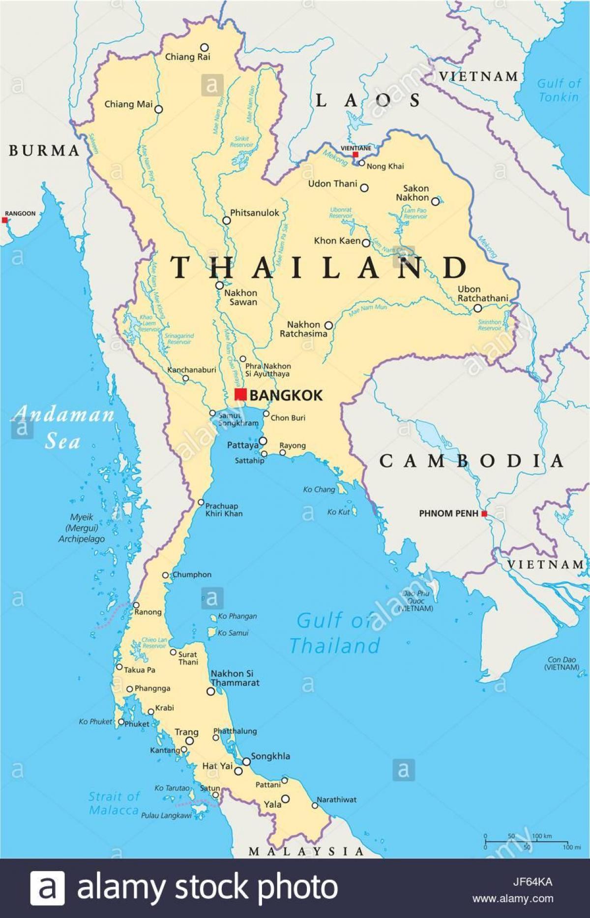 Bangkok na mapie świata