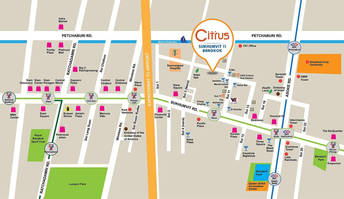 mapa soi 4 Bangkok