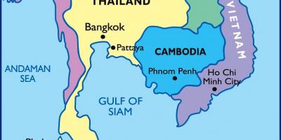 Bangkok tajski mapie