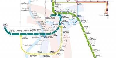 Bangkok stacji mapie