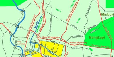Bangkok centrum miasta mapa