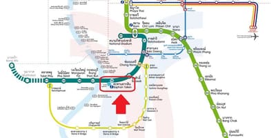 Mapa BTS saphan taksin 